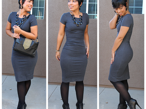 DIY Side Gathered Dress + Sky High Booties
