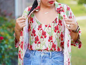 DIY FLORAL SHIRT AND CAMISOLE