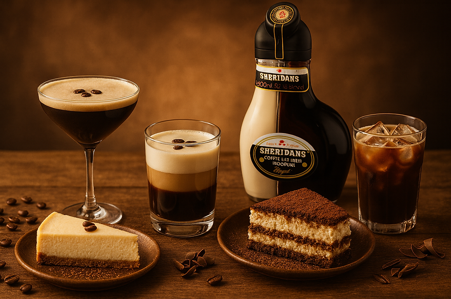 Sheridan’s cocktail recipes and Irish coffee drinks with layered liqueur