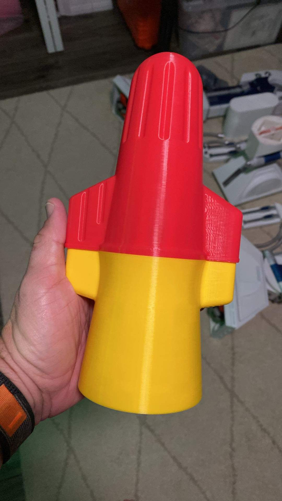 Red and Yellow Twist on Wire nut