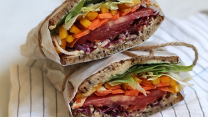 Panino arcobaleno - con verdure fresche