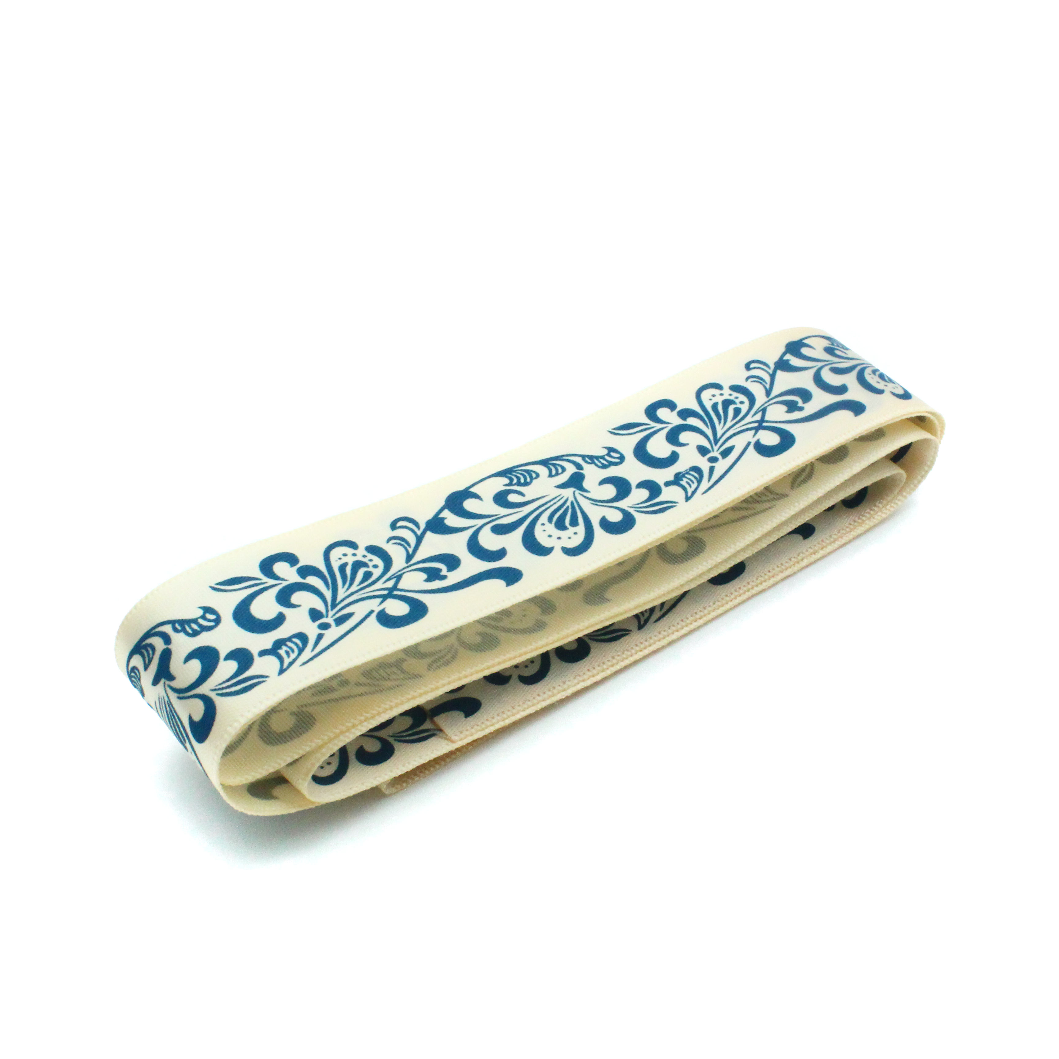 Blue and White Porcelain Printed Ribbons