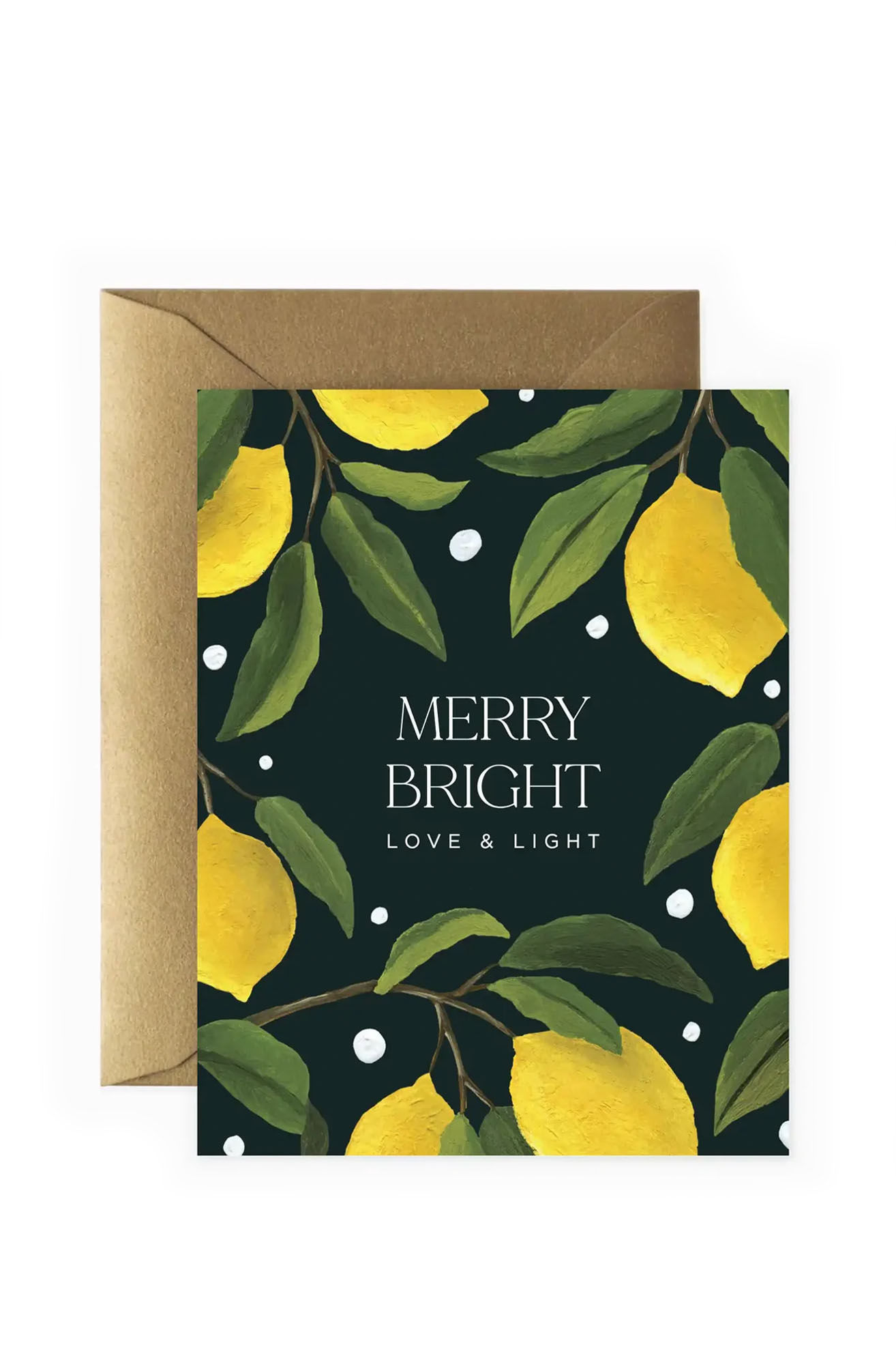 Lemons Merry Bright Holiday Greeting Card