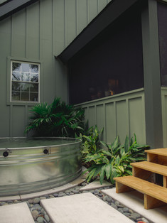 Cowboy pool and plants from Meeting Green in Charleston, SC