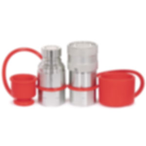 Hydraulic Solutions 1/2" Skid Steer Flat Face Hydraulic Quick Connect Couplers