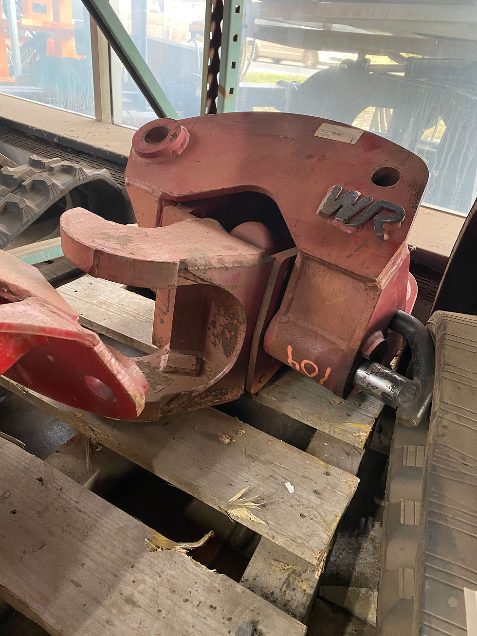 Thumbnail: Wayne Roy Hydraulic Tilt Quick Coupler Fits Case 580D and 580E