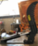 Thumbnail: Manca Mini Excavator Universal Weld-On Hydraulic Thumb with 3-AR400 Tines