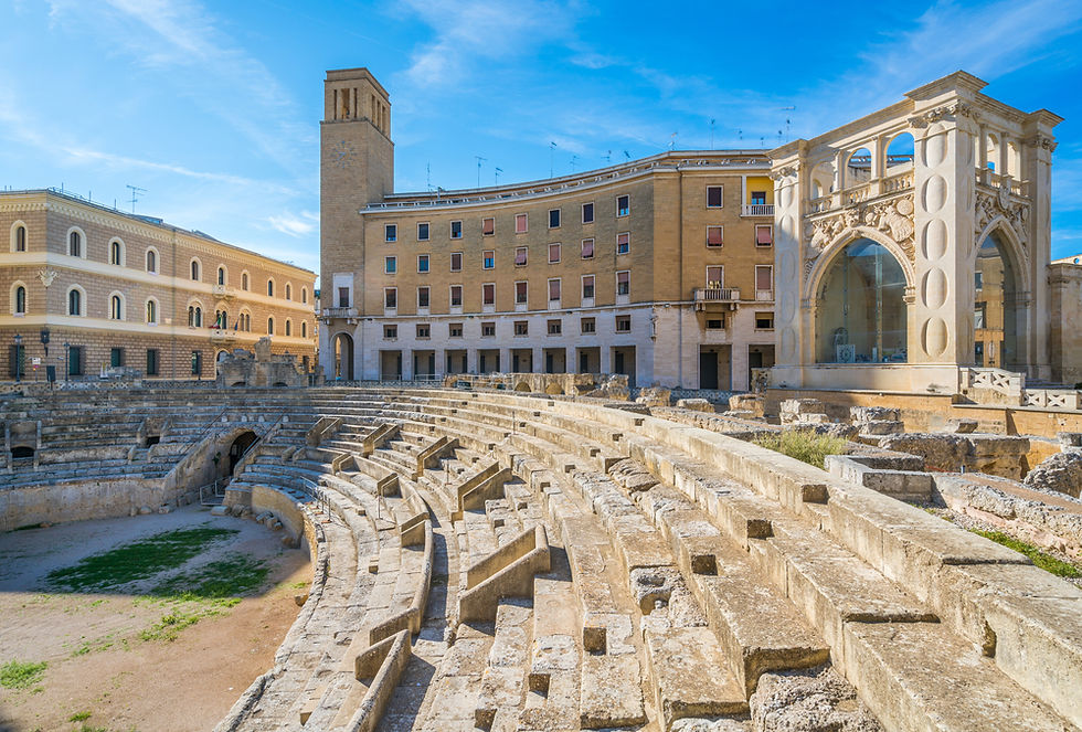 Anfiteatro romano a Lecce, Puglia (Puglia), Italia meridionale