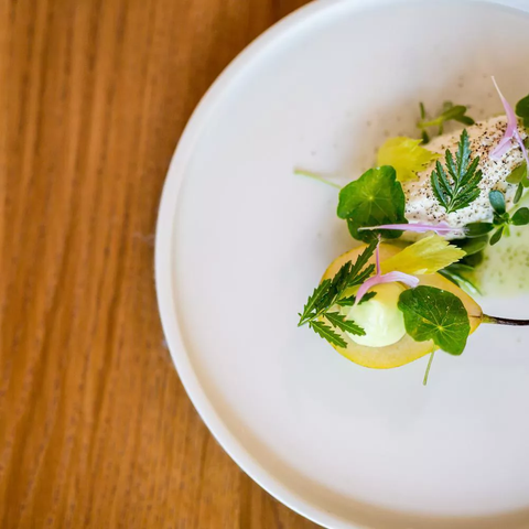 entrée restaurant gastronomique