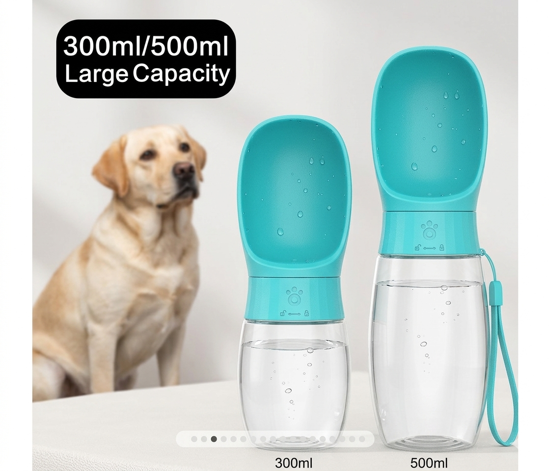 PAWSIP - Dog Water Bottle Portable Drinking Bowl