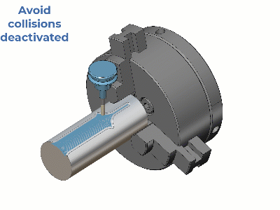 Avoid collision with collision detection technology in CNC CAM software
