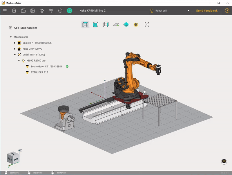  Ency hyper AI robot programming software v for pick-and place, machine, tending, palletizing, packaging, assembly, nailing, 