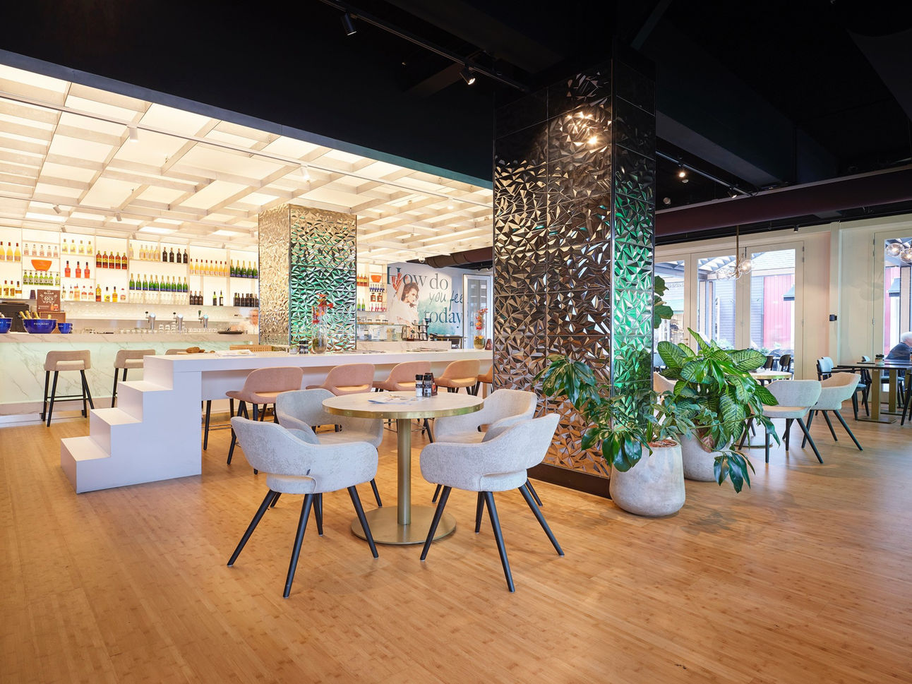 Interior view of a leisure facility designed by Arjen Coster of CosterDesign.