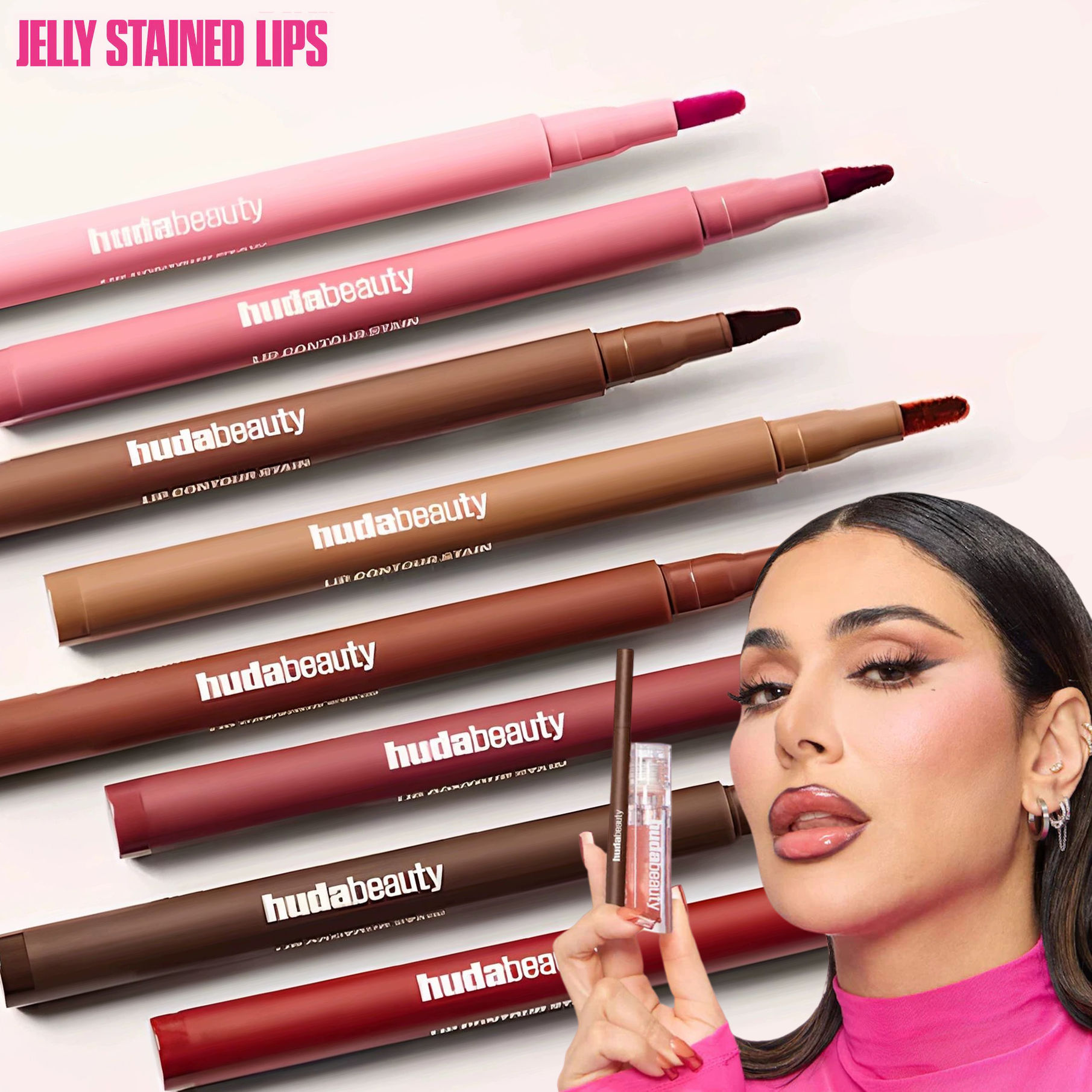 Velvet Brown Lip Liner Pencil Nude Matte Waterproof Non-stick Cup Cherry Red Lip