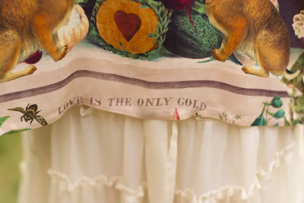 Market of Stars Stay Gold Pixie Duster Cropped Kimono with Rabbit and Bees