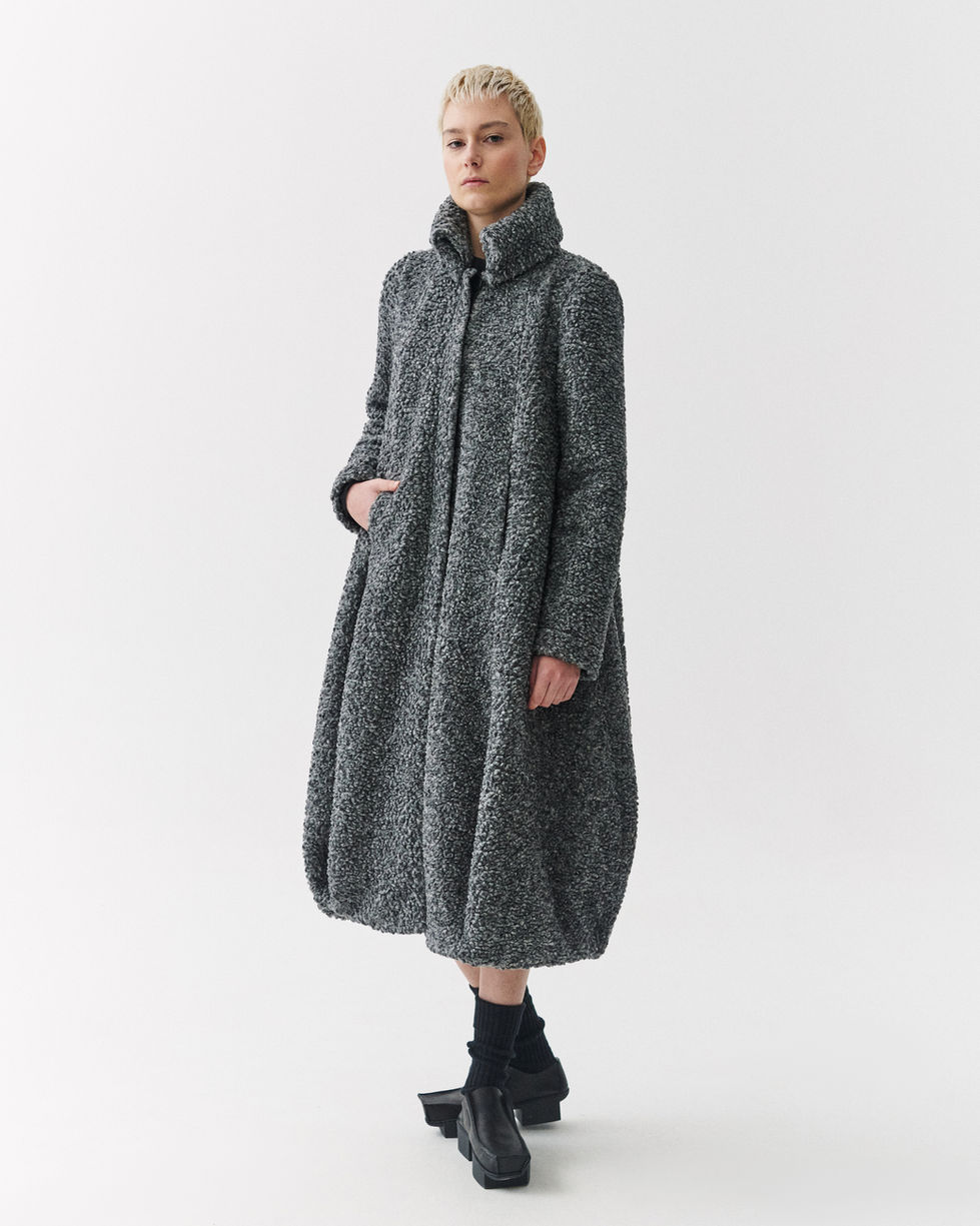 Kędziorek Cocoon Coat - Ash 5362