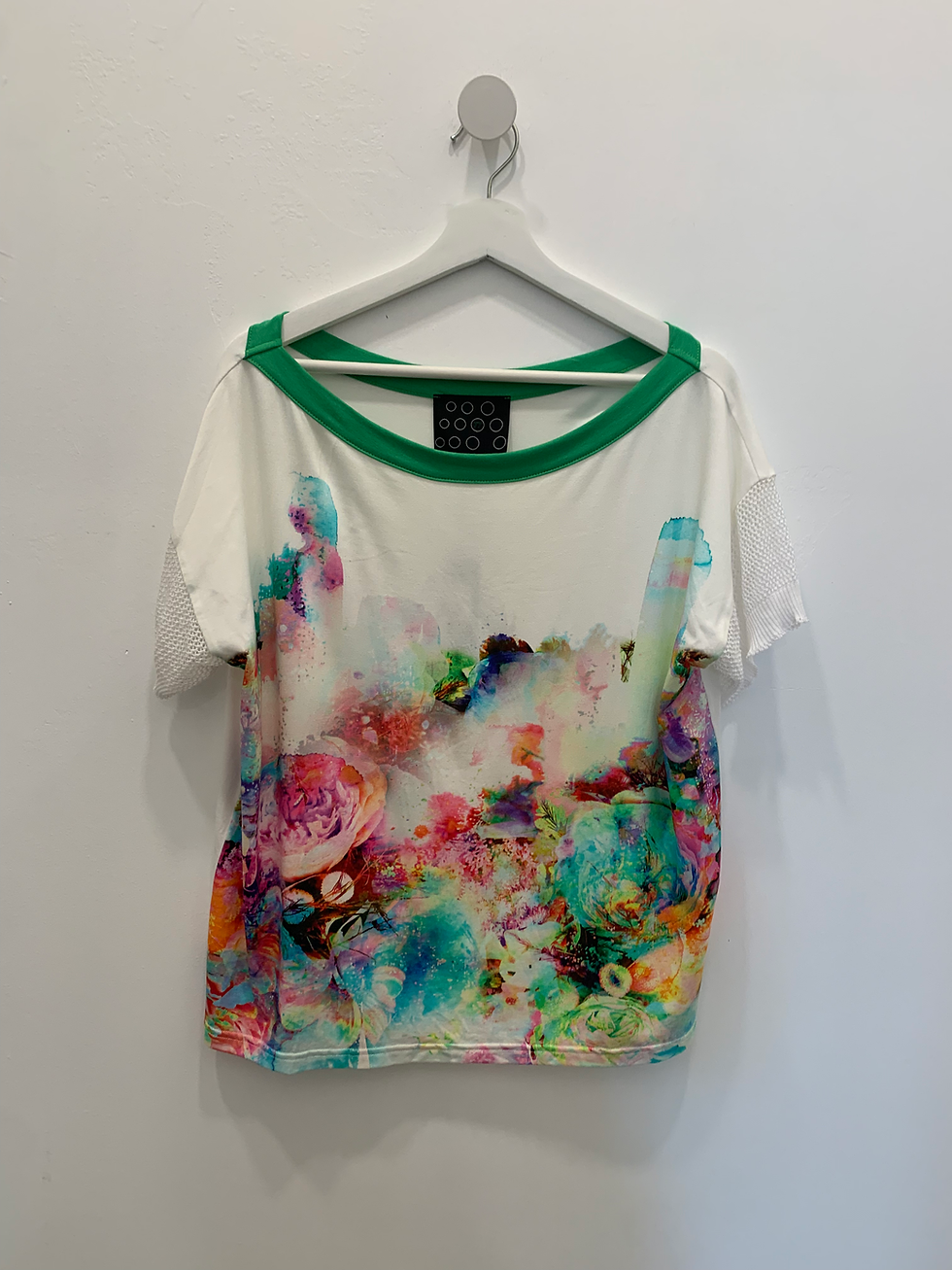 Trunk Show - NY 77 Green Watercolor Panel Top CP038