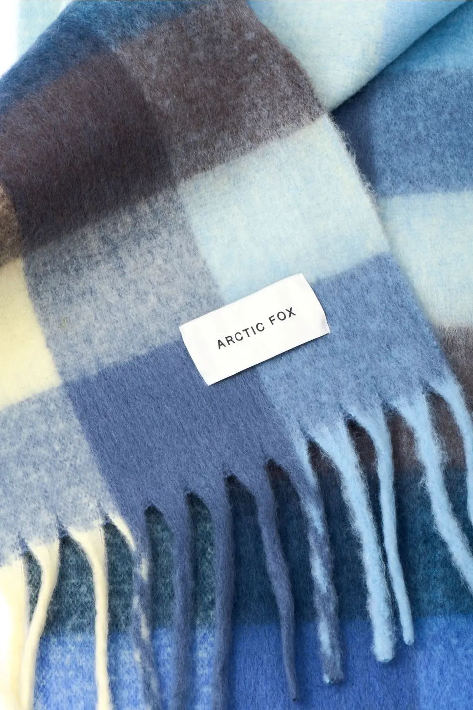 Arctic Fox & Co. The Reykjavik Scarf - 100% Recycled - Blue Yellow RJKSCFCBY007