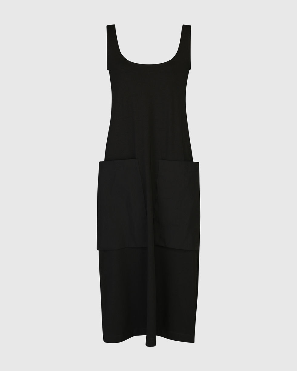 Alembika Urban Maxi Tank Dress - Black UD108B