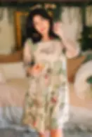 FDSOLADRSM0 Market of Stars Fleur De Soleil Artist Dress Tunic with Pockets & Florals