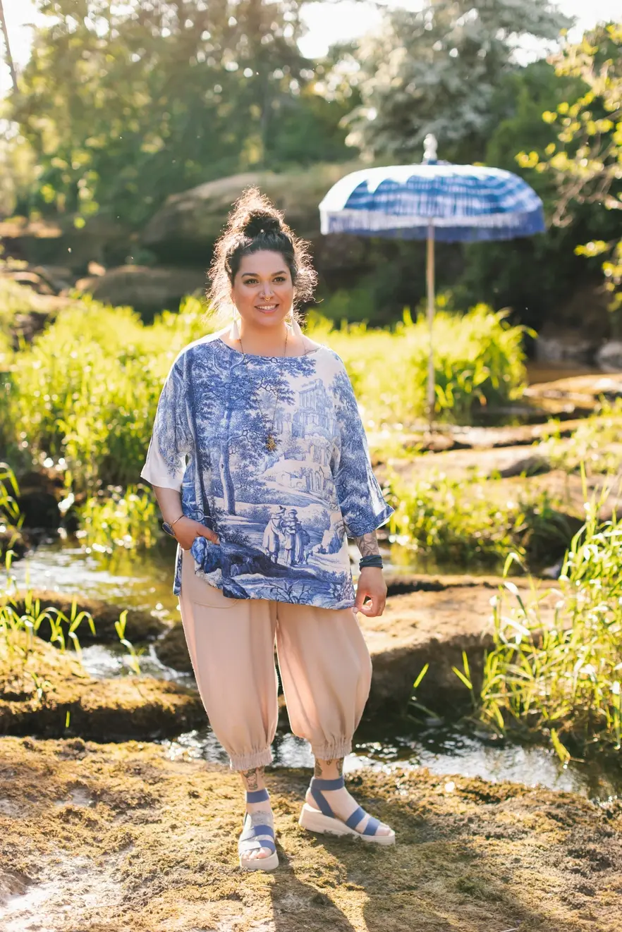 Market of Stars Let The Light in Bamboo Luxe Tee Tunic Shirt