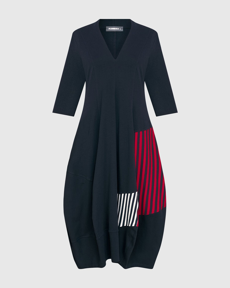 Alembika Panel Midi Dress - Mix SD826M