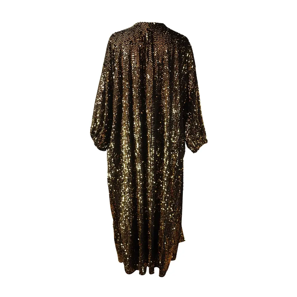 Jennafer Grace Sequin Cocoon Jacket - Gold OC0486