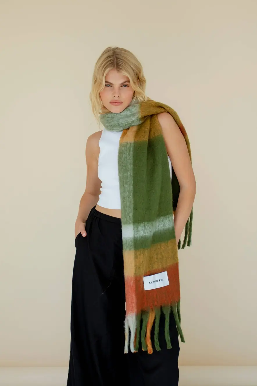 Arctic Fox & Co. Stockholm Scarf - Mossy Spring STOSCFCMO005