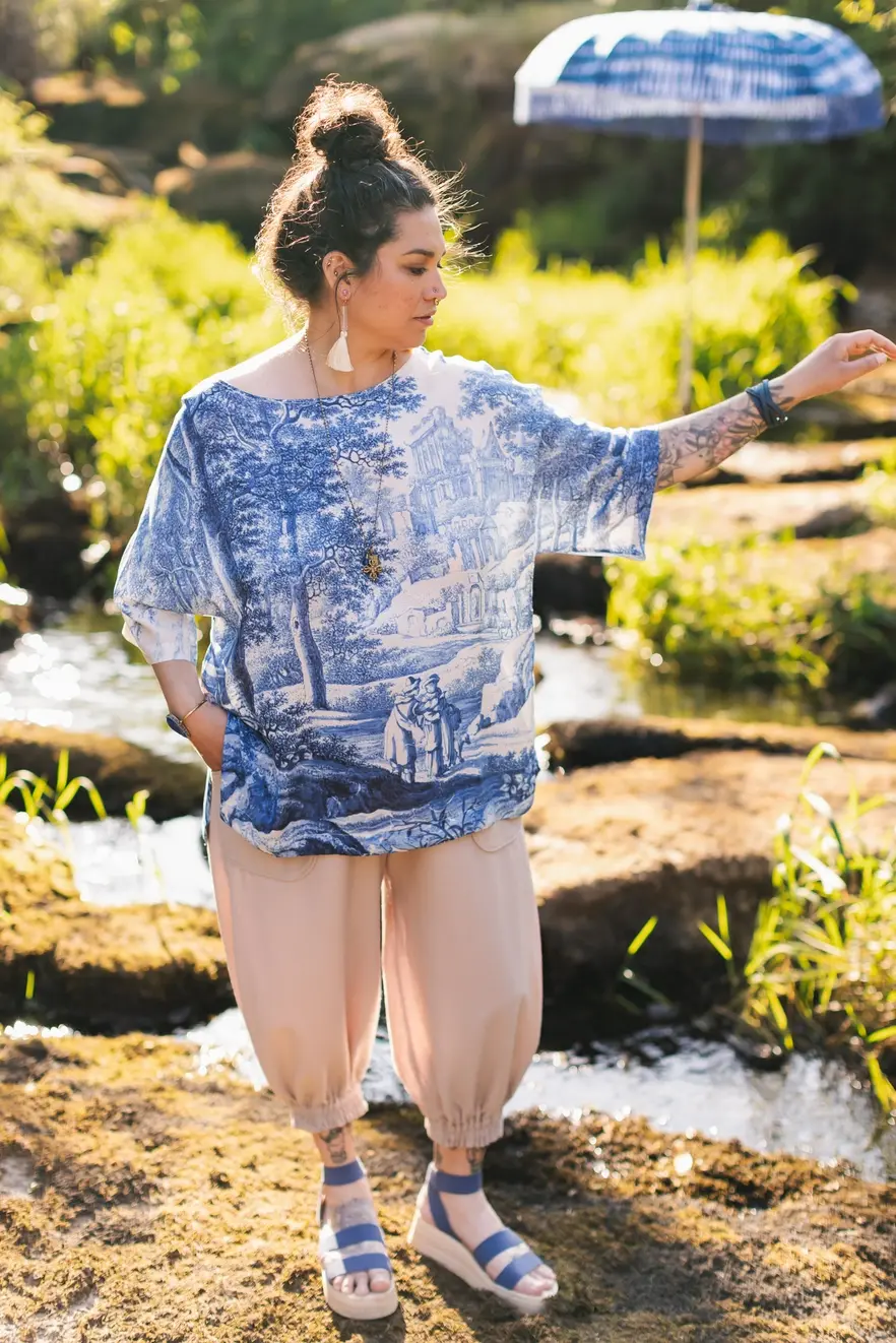 Market of Stars Let The Light in Bamboo Luxe Tee Tunic Shirt