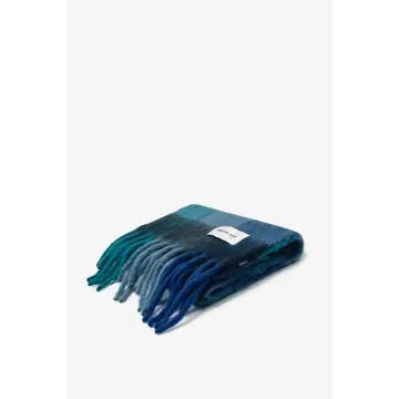 Arctic Fox & Co. Reykjavik Scarf - Blue Check RJKSCFCBU005