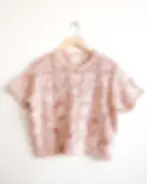 The Endery Florence Grid Tee - Nectar ENDSS26/STALOUIS-PYC-N-MLL