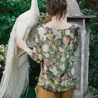 Market of Stars I Dream in Flowers Tee Luxe Bamboo Tunic Shirt