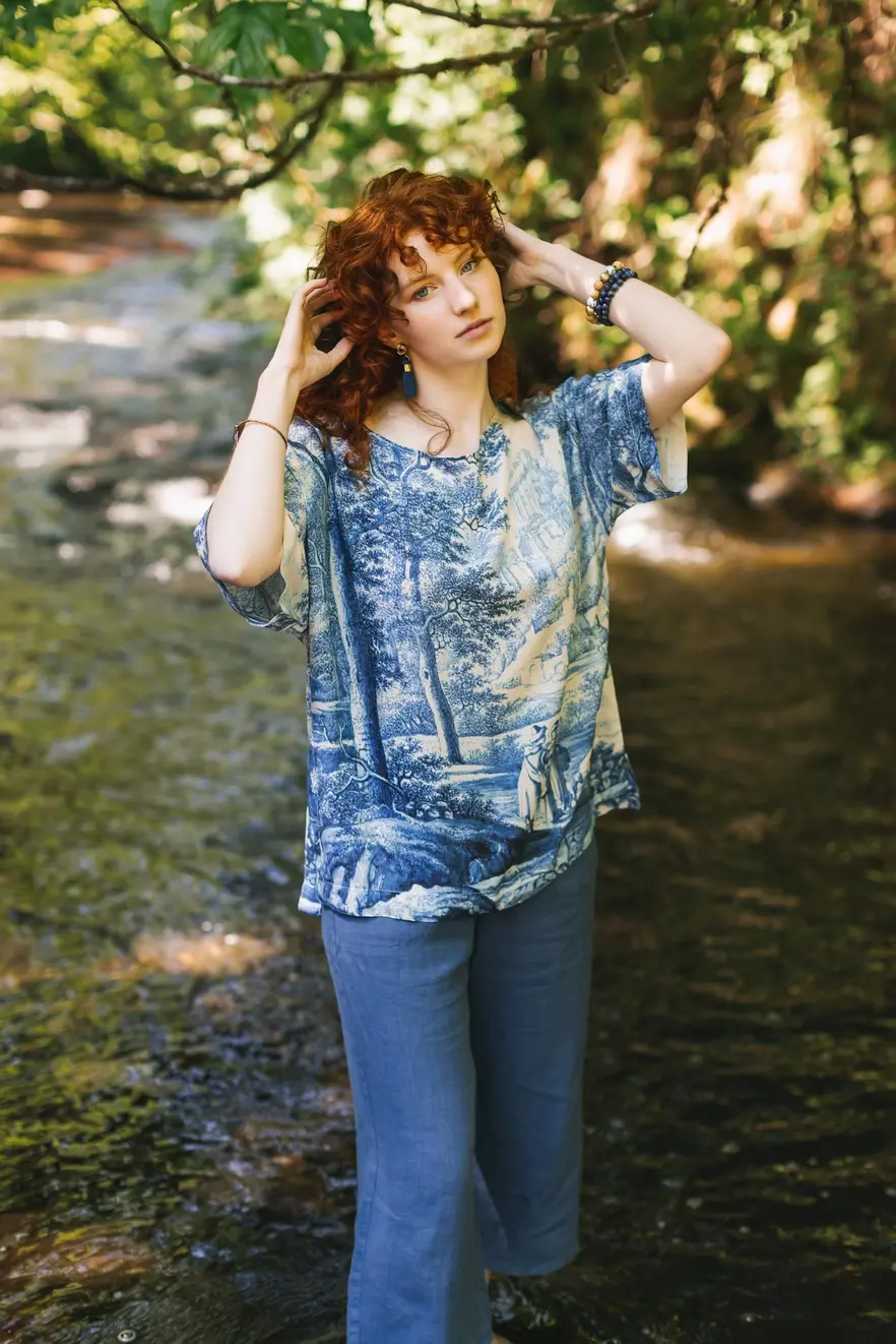 Market of Stars Let The Light in Bamboo Luxe Tee Tunic Shirt