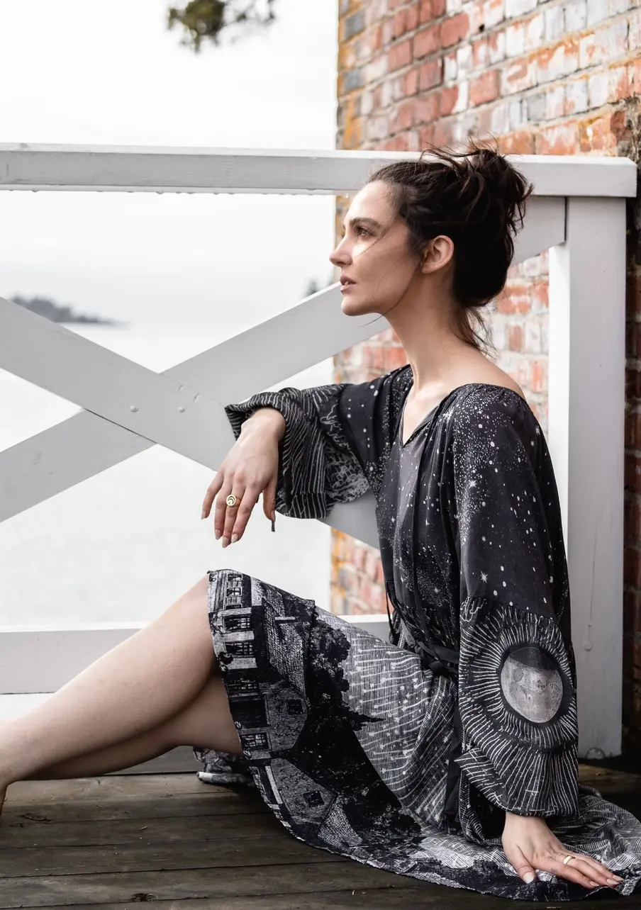Stargazer Reversible Printed Bamboo Dress SGDRESS