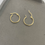 Thumbnail: Baroque Freshwater Pearl Silver or Gold vermeil hoops