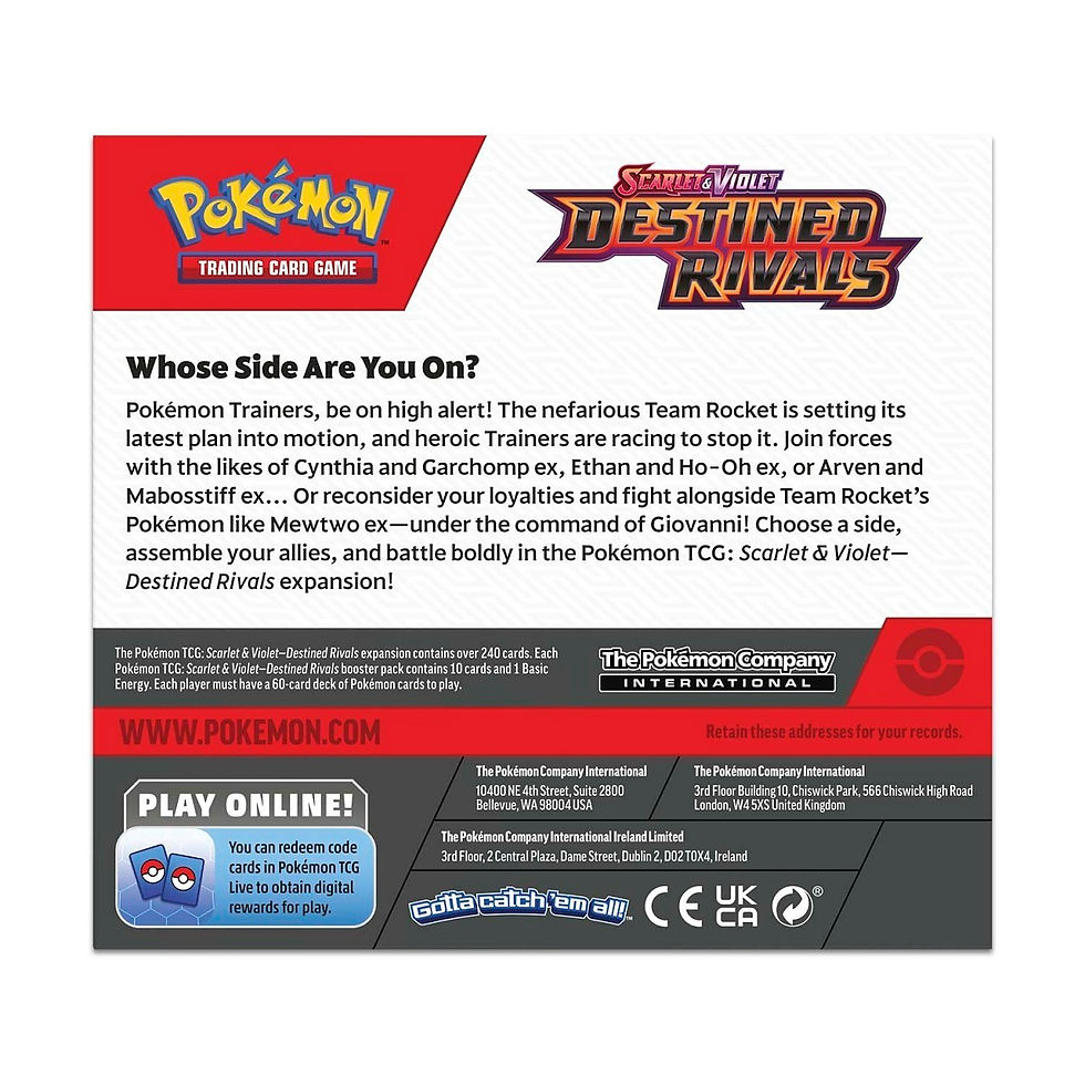 Thumbnail: Pokemon TCG: Scarlet & Violet - Destined Rivals Booster Display Box - 36 Packs