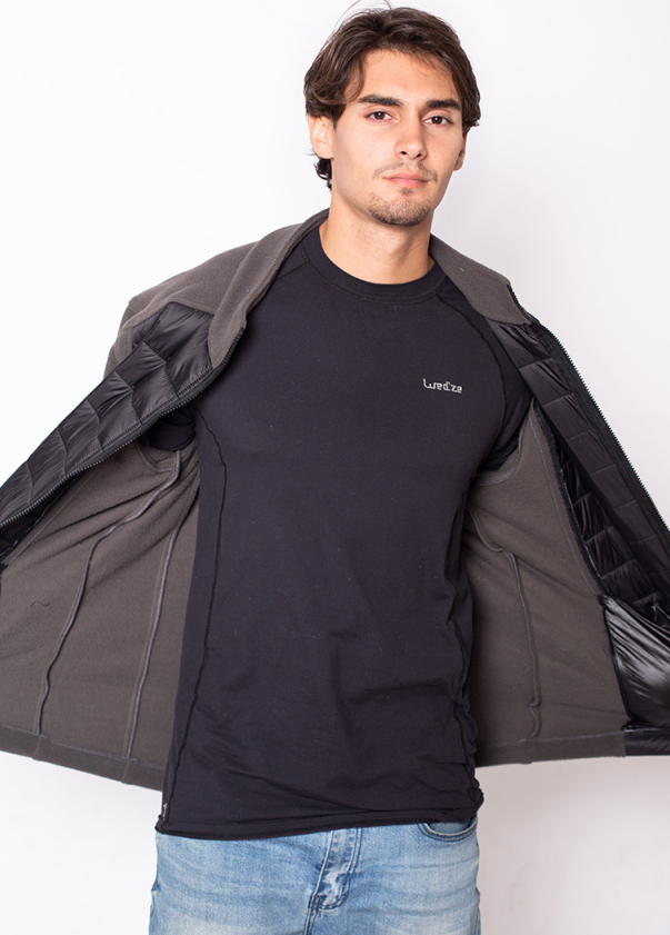 Thumbnail: MENS HYBRID FAUX DOWN JACKET