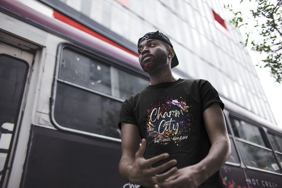 mockup-of-a-man-wearing-a-tee-in-front-of-a-city-bus-21680