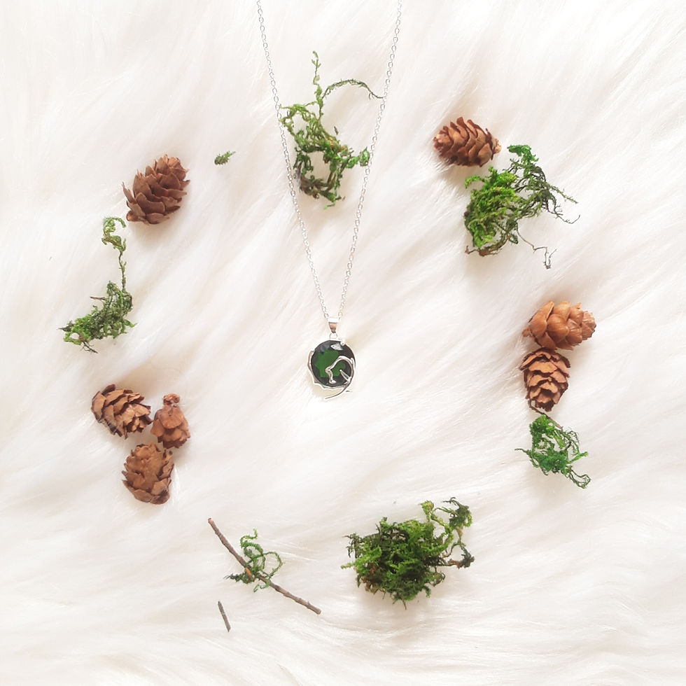 Green Spiritual Stone Necklace