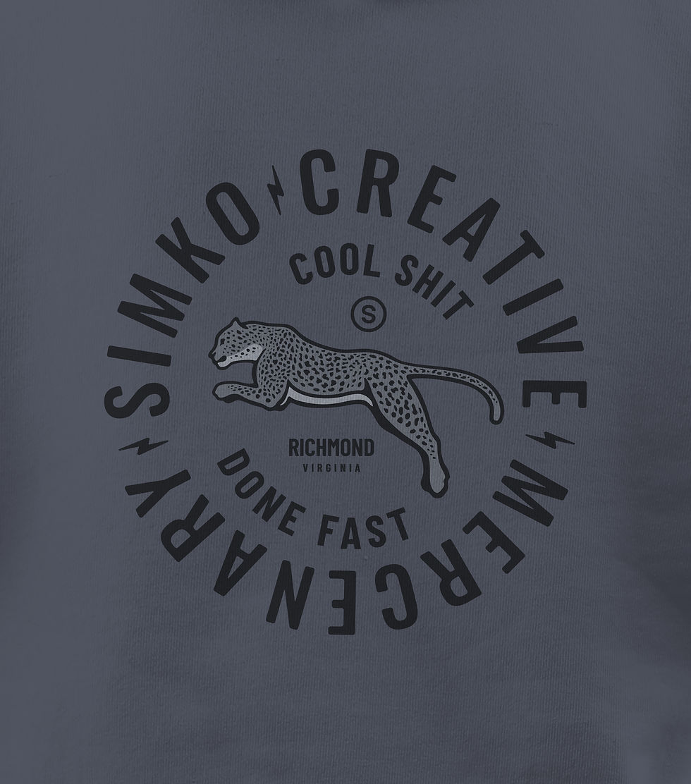 Thumbnail: Cheetah Crewneck Sweatshirt // Denim