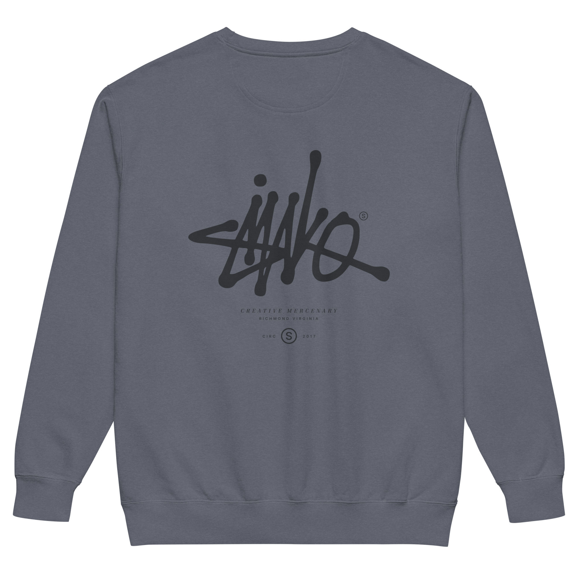 Stussy Homage Crewneck Sweatshirt // Denim