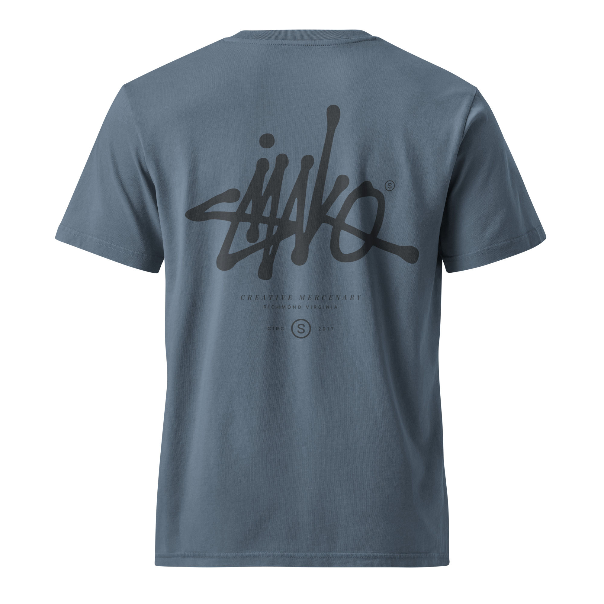 Stussy Homage Vintage T-Shirt // Faded Blue