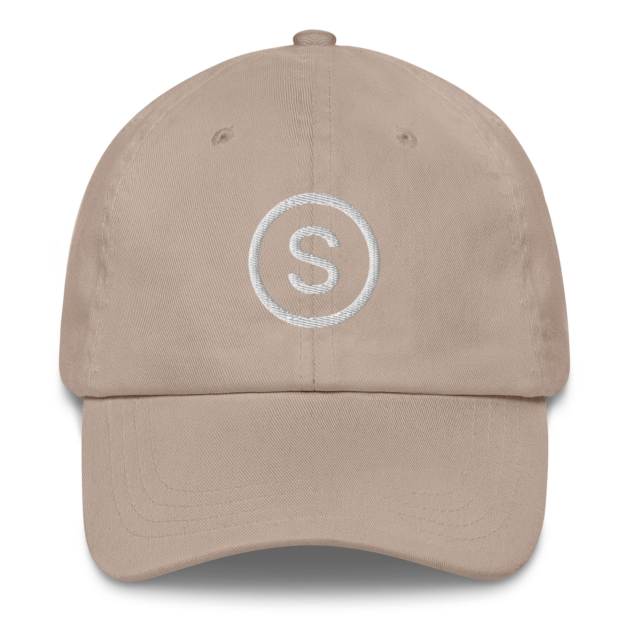 S Logo Puff Embroidery Hat // Stone