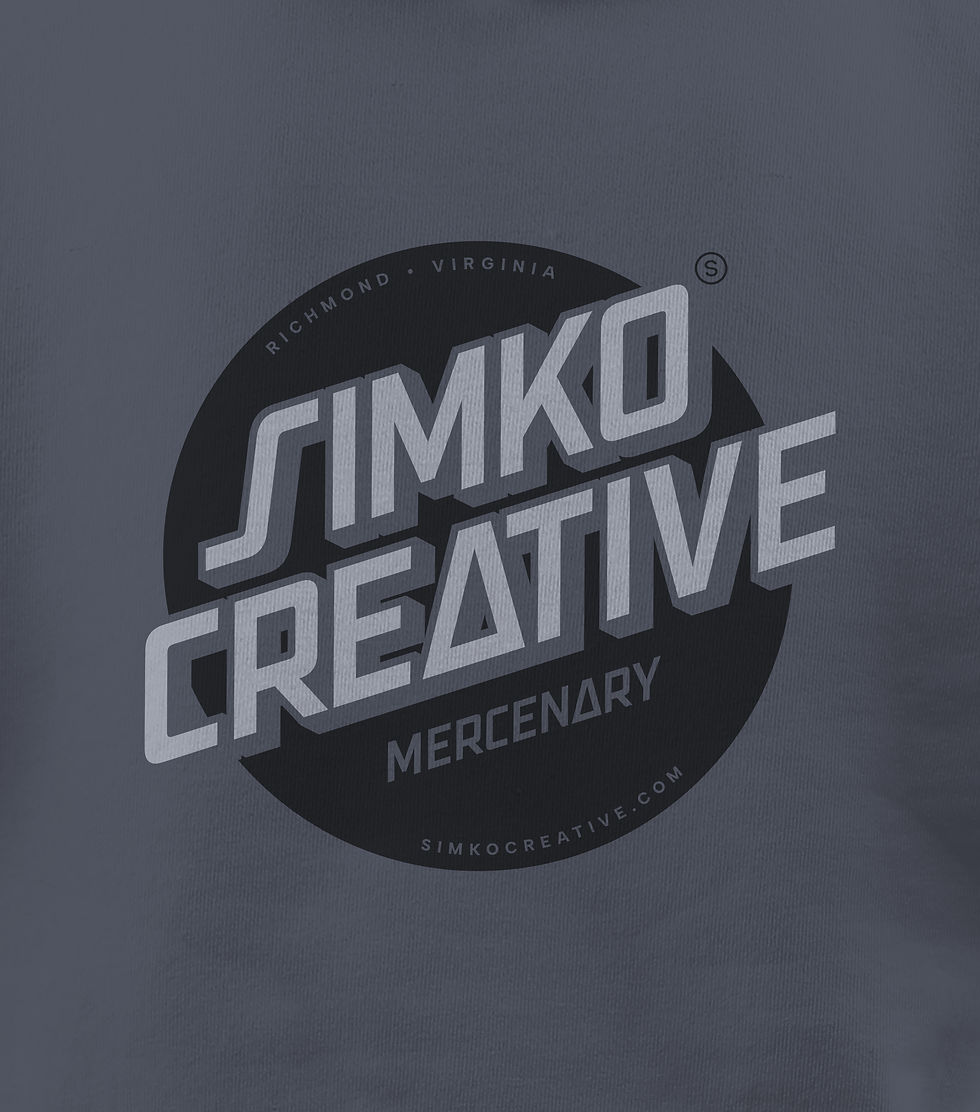 Thumbnail: Santa Cruz Homage Crewneck Sweatshirt // Denim