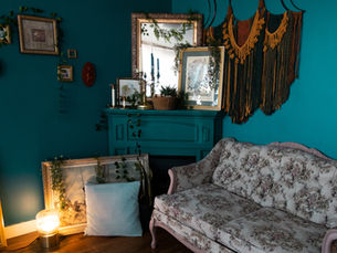 The Boho Blue Room Studio | Calgary Boudoir Photography Studio