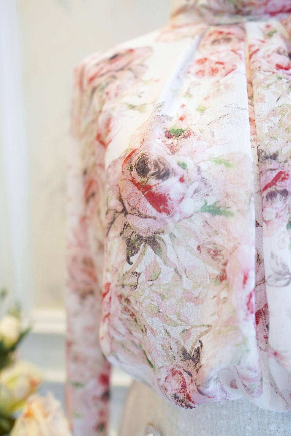 Thumbnail: The Rossy Ribbon Tie Blouse