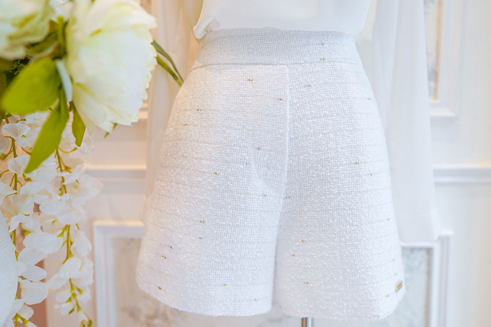 Thumbnail: The Snowy White Tweed Shorts