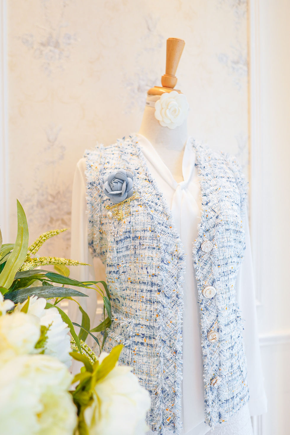 Thumbnail: The Whispy Blue Tweed Vest