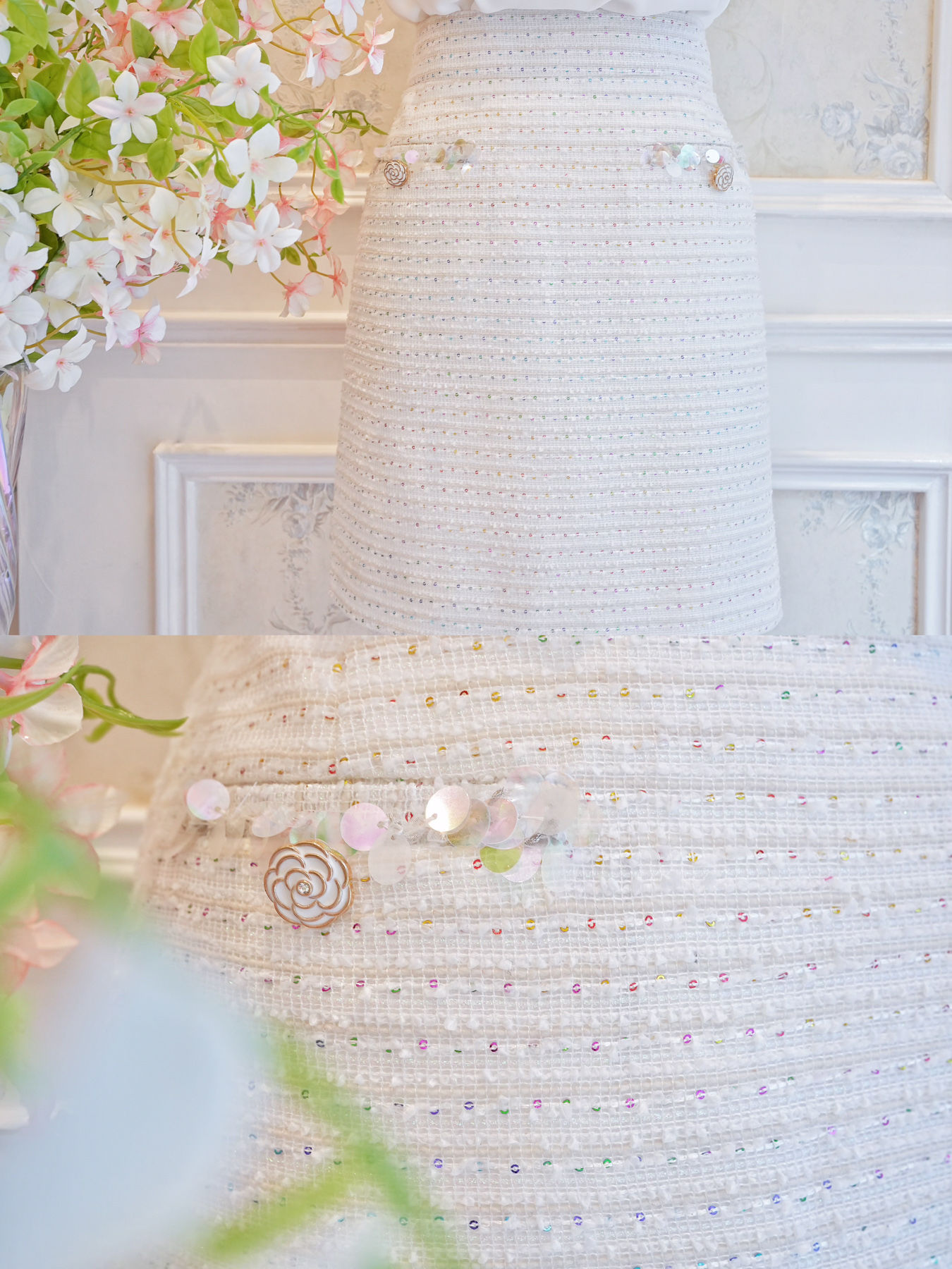 The Élise Tweed Skirt