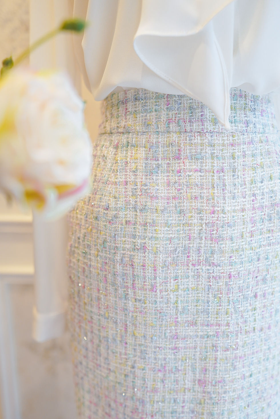 Thumbnail: The Pastel Soso Tweed Skirt